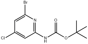 tert-Butyl (6-broMo-4-chloropyridin-2-yl)carbaMate Struktur