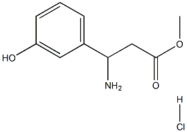 Methyl 3-AMino-3-(3-hydroxyphenyl)propanoate Hydrochloride Struktur