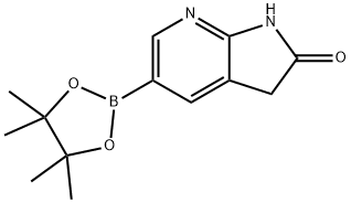 5-(4,4,5,5-TetraMethyl-1,3,2-dioxaborolan-2-yl)-1,3-dihydro-2H-pyrrolo[2,3-b]pyridin-2-one Struktur