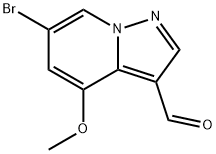 6-BroMo-4-Methoxypyrazolo[1,5-a]pyridine-3-carbaldehyde Struktur