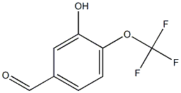 3-hydroxy-4-trifluoromethoxybenzaldehyde Struktur