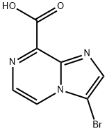 3-Bromoimidazo[1,2-a]pyrazine-8-carboxylic acid Struktur