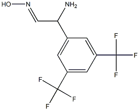 2-amino-2-(3,5-bis(trifluoromethyl)phenyl)acetaldehydeoxime Struktur