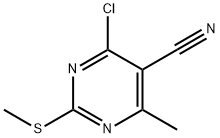 4-Chloro-6-Methyl-2-(Methylthio)pyriMidine-5-carbonitrile Struktur