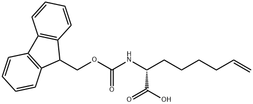 (R)-FMOC-2-氨基辛-7-烯酸 結構式