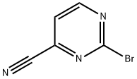 2-Bromopyrimidine-4-carbonitrile Struktur