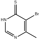 5-Bromo-6-methylpyrimidine-4-thiol Struktur