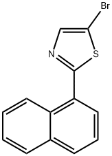 5-BroMo-2-(naphthalen-1-yl)thiazole Struktur