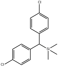 bis(4-chlorophenyl)methyl-trimethyl-silane Struktur