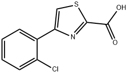 4-(2-Chloro-phenyl)-thiazole-2-carboxylic acid Struktur