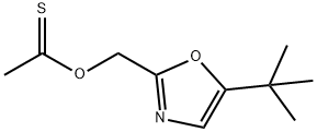 Ethanethioic acid, O-[[5-(1,1-diMethylethyl)-2-oxazolyl]Methyl] ester Struktur