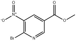 Methyl 6-broMo-5-nitronicotinate Struktur