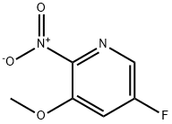 3-Methoxy-5-fluoro-2-nitro pyridine Struktur