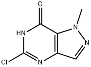 5-Chloro-1,6-dihydro-1-Methyl-7H-pyrazolo[4,3-d]pyriMidin-7-one Struktur