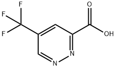 5-(trifluoromethyl)pyridazine-3-carboxylic acid Struktur