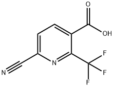 6-Cyano-2-(trifluoroMethyl)nicotinic acid Struktur