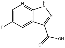 5-Fluoro-1H-pyrazolo[3,4-b]pyridine-3-carboxylic acid Struktur