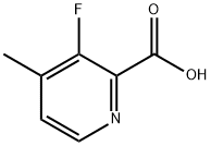 3-Fluoro-4-methyl-2-pyridinecarboxylic acid Structure