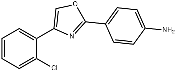 4-[4-(2-Chloro-phenyl)-oxazol-2-yl]-phenylamine Struktur