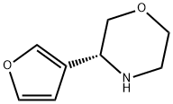 (R)-3-(Furan-3-yl)Morpholine Struktur