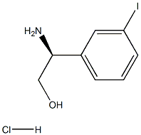 (2S)-2-AMino-2-(3-iodophenyl)ethan-1-ol hydrochloride Struktur