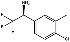 (1S)-1-(4-CHLORO-3-METHYLPHENYL)-2,2,2-TRIFLUOROETHYLAMINE Struktur