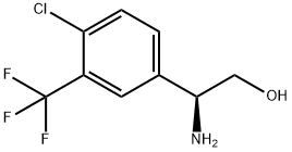 (2S)-2-AMINO-2-[4-CHLORO-3-(TRIFLUOROMETHYL)PHENYL]ETHAN-1-OL Struktur