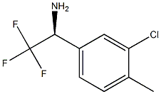 (1S)-1-(3-CHLORO-4-METHYLPHENYL)-2,2,2-TRIFLUOROETHYLAMINE Struktur