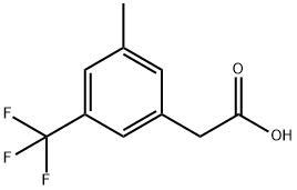 2-(3-Methyl-5-(trifluoroMethyl)phenyl)acetic acid Struktur