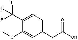 2-(3-Methoxy-4-(trifluoroMethyl)phenyl)acetic acid Struktur