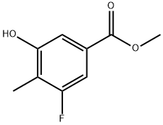 Methyl 3-fluoro-5-hydroxy-4-Methylbenzoate Struktur