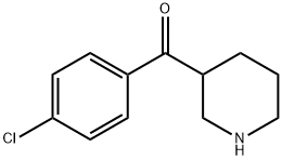 3-(4-CHLOROBENZOYL)PIPERIDINE HYDROCHLORIDE Struktur