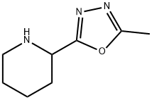 2-Methyl-5-(piperidin-2-yl)-1,3,4-oxadiazole Struktur