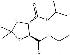 (4S,5S)-2,2-diMethyl-1,3-Dioxolane-4,5-dicarboxylic acid 4,5-bis(1-Methylethyl) ester Struktur