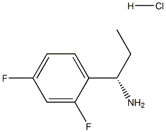 (S)-1-(2,4-Difluorophenyl)propan-1-aMine hydrochloride Struktur