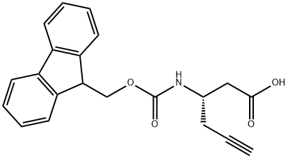 FMoc-(S)-3-AMino-5-hexynoic acid Struktur