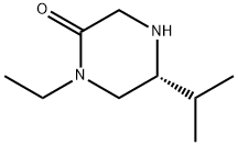 (R)-1-ETHYL-5-ISOPROPYLPIPERAZIN-2-ONE Struktur