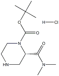 (S)-tert-Butyl 2-(diMethylcarbaMoyl)piperazine-1-carboxylate hydrochloride Struktur