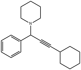 1-(3-Cyclohexyl-1-phenylprop-2-yn-1-yl)piperidine Struktur