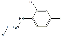 1-(2-chloro-4-iodophenyl)hydrazine hydrochloride Struktur