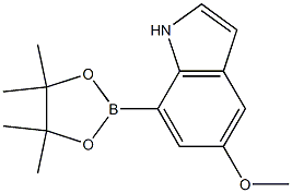 5-Methoxy-7-(4,4,5,5-tetramethyl-1,3,2-dioxaborolan-2-yl)-1H-indole Struktur