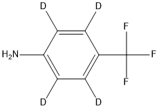 4-Trifluoromethylaminobenzene-2,3,5,6-d4 Structure