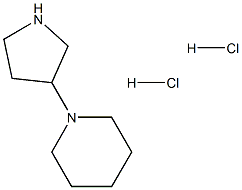 1-(3-Pyrrolidinyl)-piperidine 2HCl Struktur