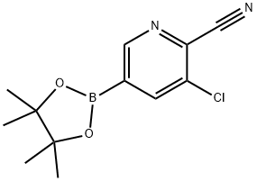 3-Chloro-5-(4,4,5,5-tetraMethyl-1,3,2-dioxaborolan-2-yl)picolinonitrile Struktur