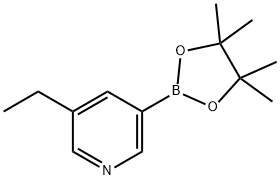 3-ethyl-5-(4,4,5,5-tetraMethyl-1,3,2-dioxaborolan-2-yl)pyridine Struktur