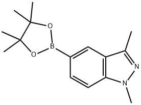 1,3-DIMETHYLINDAZOLE-5-BORONIC ACID PINACOL ESTER Struktur