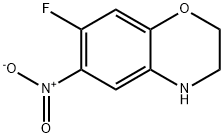 7-Fluoro-6-nitro-3,4-dihydro-2H-1,4-benzoxazine, 97% Struktur