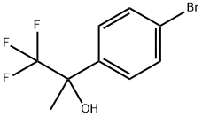 2-(4-broMophenyl)-1,1,1-trifluoropropan-2-ol Struktur