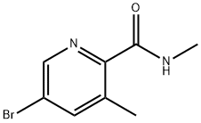 5-BroMo-N,3-diMethylpicolinaMide Struktur