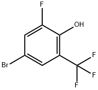 4-BroMo-2-fluoro-6-(trifluoroMethyl)phenol Struktur